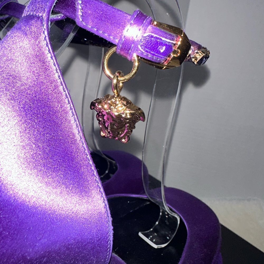 Versace Platform Crystal Sandals - Picture 10 of 10
